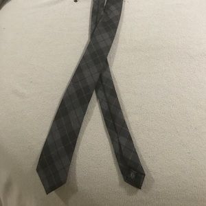 Express Cotton Argyle Tie - Black and Grey